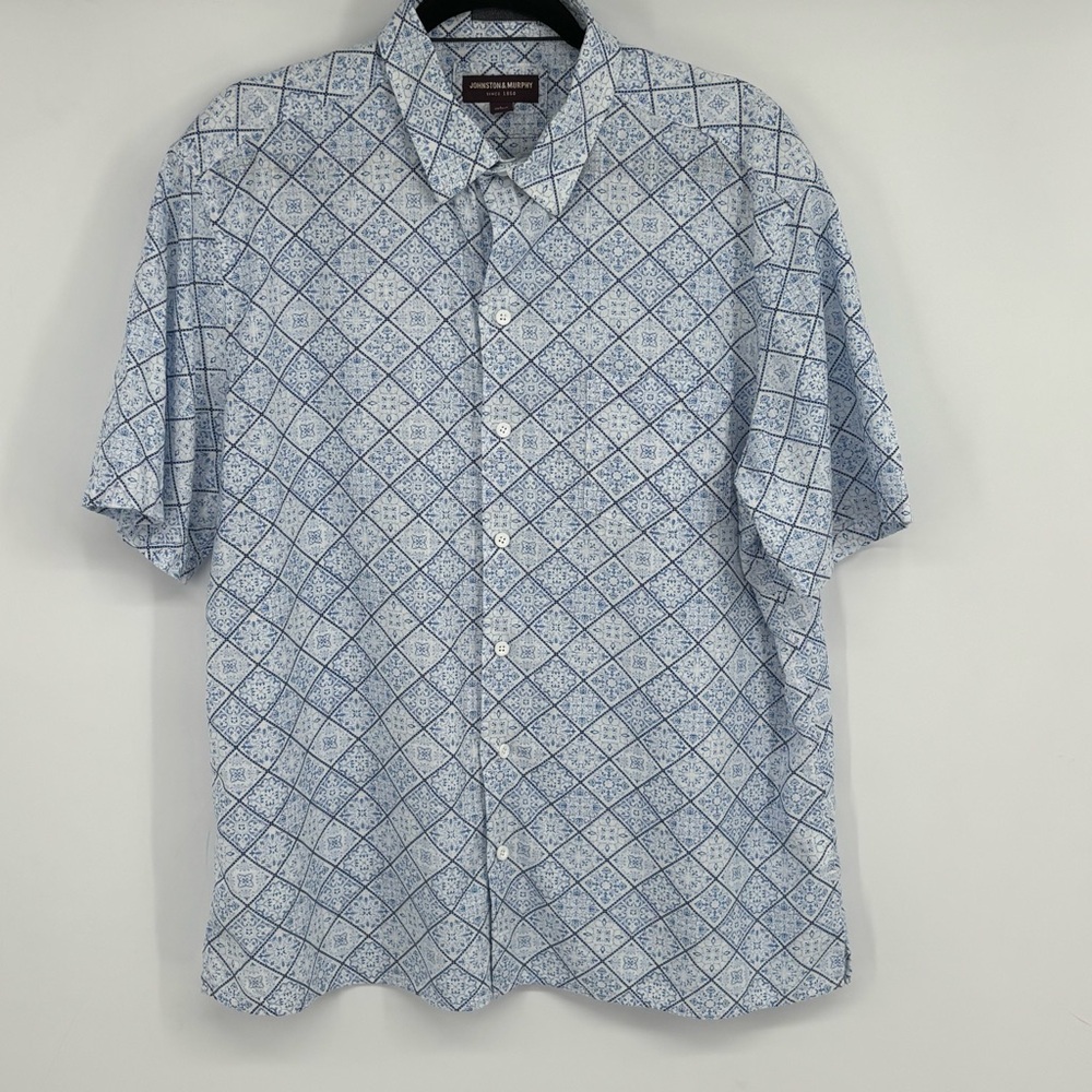 Johnston & Murphy Men's Multicolor Patterned Shirts - Picture 15 of 16
